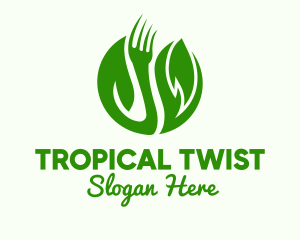 Leaf Vegan Fork Logo