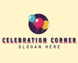Birthday Balloon Celebration logo design