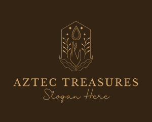 Elegant Ornamental Gemstone logo design