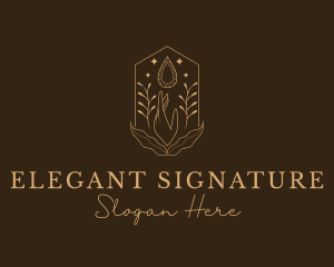 Elegant Ornamental Gemstone logo design