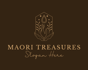 Elegant Ornamental Gemstone logo design