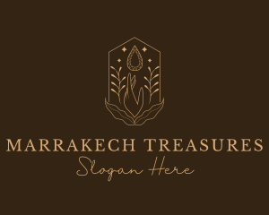 Elegant Ornamental Gemstone logo design