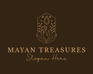 Elegant Ornamental Gemstone logo design