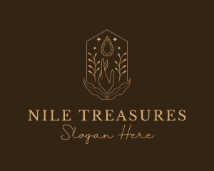 Elegant Ornamental Gemstone logo design