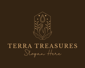 Elegant Ornamental Gemstone logo design