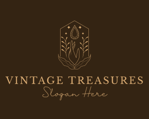 Elegant Ornamental Gemstone logo design