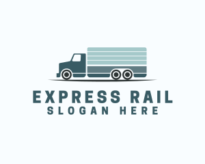 Logistics Truck Transportation logo design