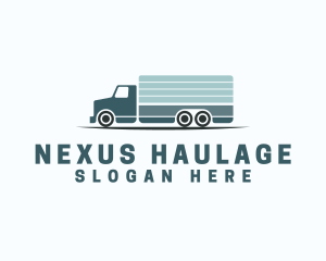 Logistics Truck Transportation logo design