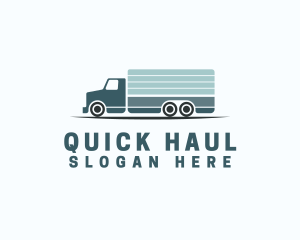 Logistics Truck Transportation logo design