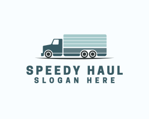 Logistics Truck Transportation logo design