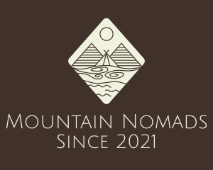 Nature Camping Scene logo design