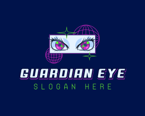 Anime Manga Eyes logo design