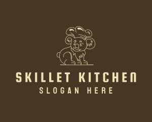 Koala Chef Cartoon logo design