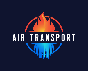 Heating Cooling Exhaust logo design