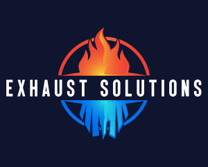 Heating Cooling Exhaust logo