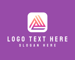 Mobile Application Letter A logo
