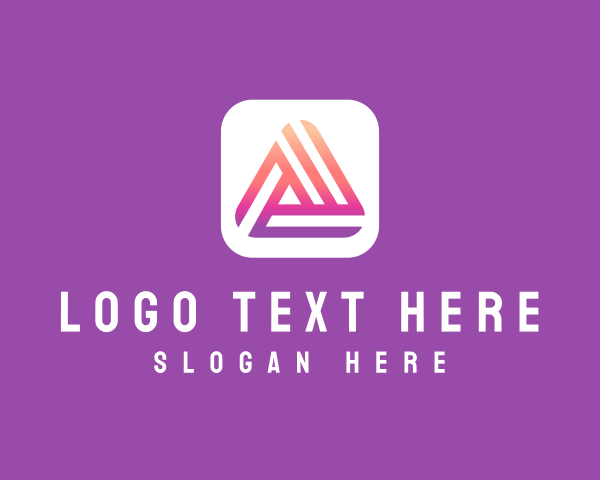 Mobile Application Letter A logo