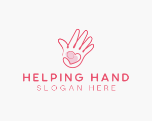 Hand Heart Foundation logo design