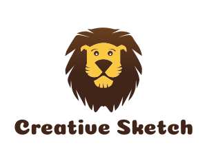 Cartoon Illustration Lion logo design