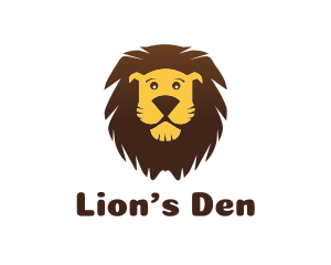 Cartoon Illustration Lion logo design