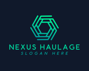 Hexagon Tech Company logo design