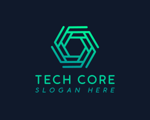 Hexagon Tech Company logo design