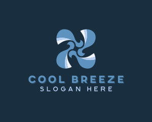 Propeller Cooling HVAC logo design