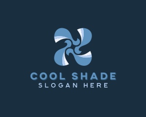 Propeller Cooling HVAC logo design