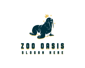 Wild Walrus Zoo logo design