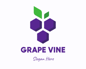 Abstract Purple Grapes logo