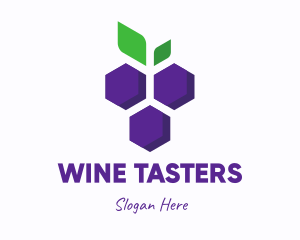 Abstract Purple Grapes logo