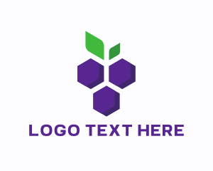 Abstract Purple Grapes logo