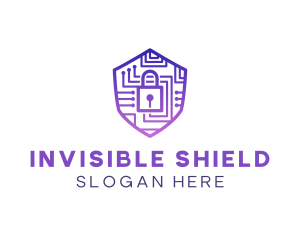 Circuit Shield Padlock logo
