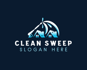 Residential Housekeeper Cleaning logo design