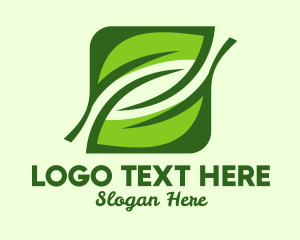 Green Square Leaf  logo