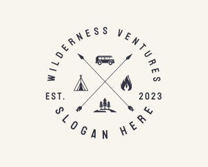 Outdoor Forest Camping logo design