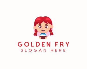 Girl Restaurant Cooking  logo design