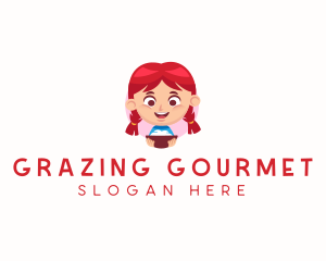 Girl Restaurant Cooking  logo design