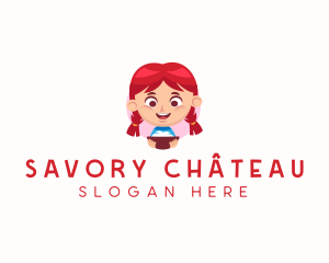 Girl Restaurant Cooking  logo design