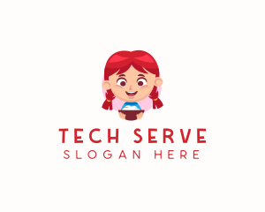 Girl Restaurant Cooking  logo design