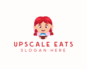 Girl Restaurant Cooking  logo design