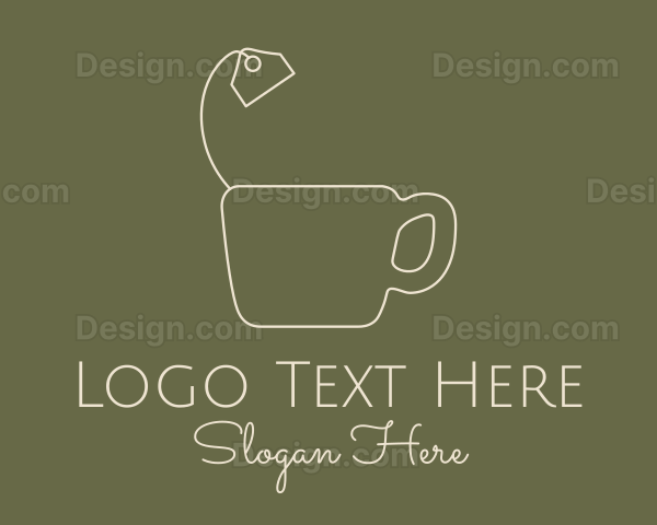 Teabag Mug Outline Logo