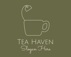 Teabag Mug Outline logo