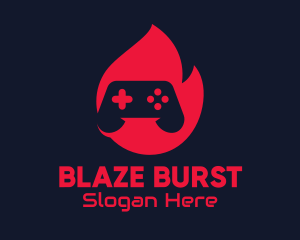 Red Hot Game Controller logo design