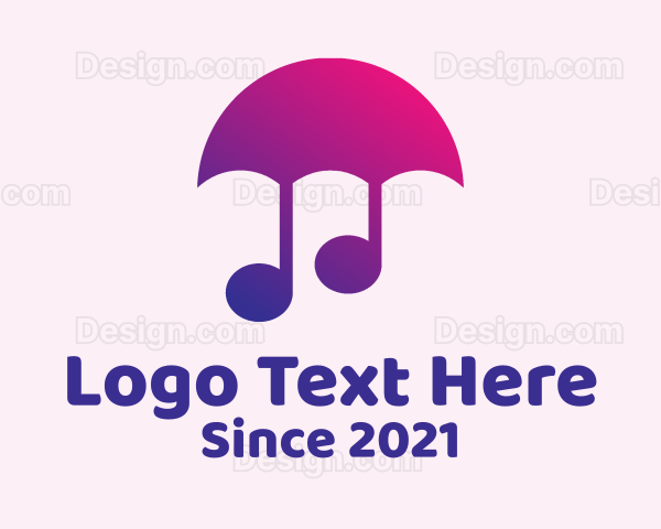 Umbrella Music Note Logo