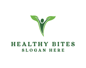 Healthy Lifestyle Human Plant logo design