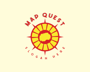 Macedonia Map Tourism logo design