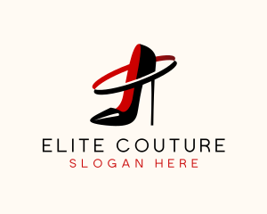 Stiletto Heel Fashion logo design