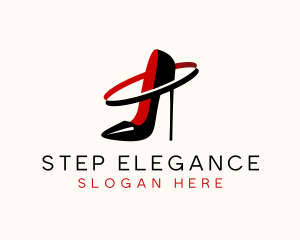 Stiletto Heel Fashion logo design