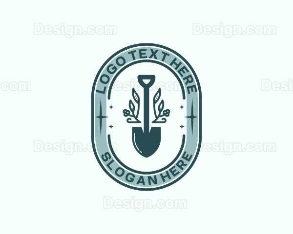 Shovel Plant Gardening Logo